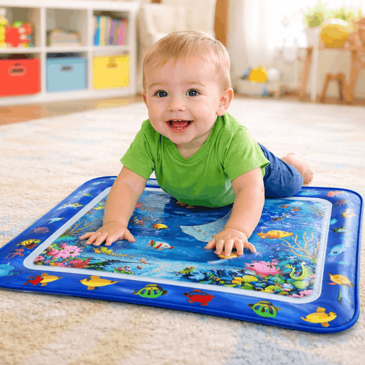 Baby Water Play Mat – Inflatable Tummy Time & Crawling Activity Pad for Infants | Sensory Development Toy for Babies - TodsKart