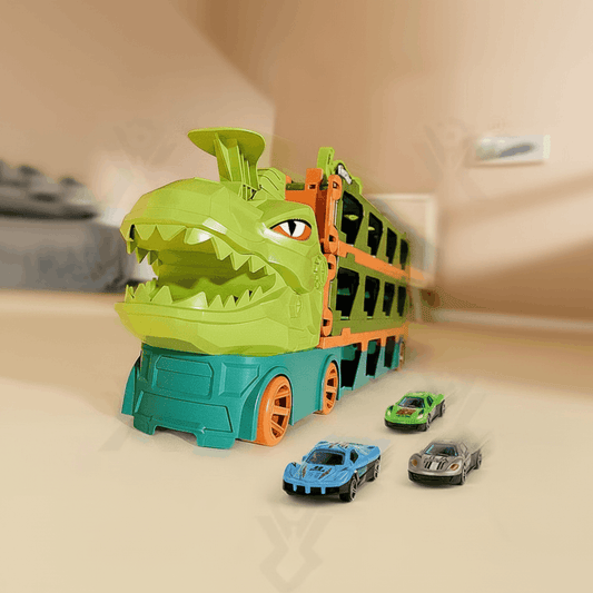 Dinosaur Catapult Truck Toy – Transporter Launcher Truck with Mini Cars for Kids - TodsKart