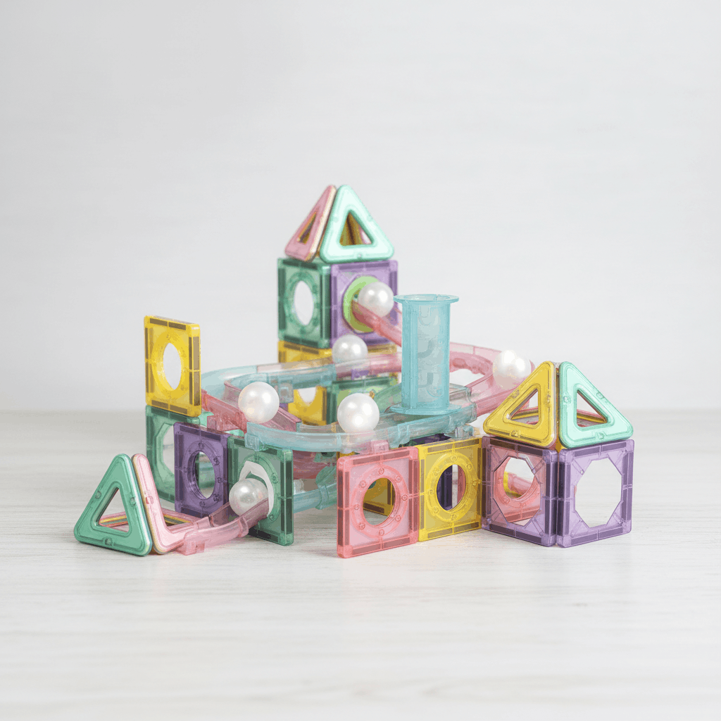 Magnetic Building Blocks Set (40 PCS) – Educational Marble Run Toy for Kids - TodsKart