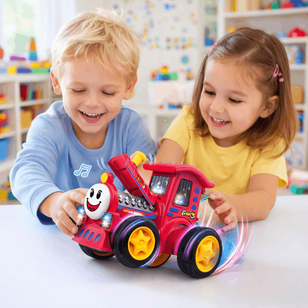 2.4G Remote Control Stunt Car for Kids – Fancy Swing RC Stunt Vehicle with Lights, Music & 360° Tricks - TodsKart