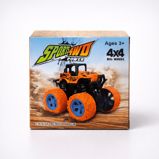 4x4 Big Wheel Monster Truck Toy – Friction Powered Off - Road Car for Kids - TodsKart