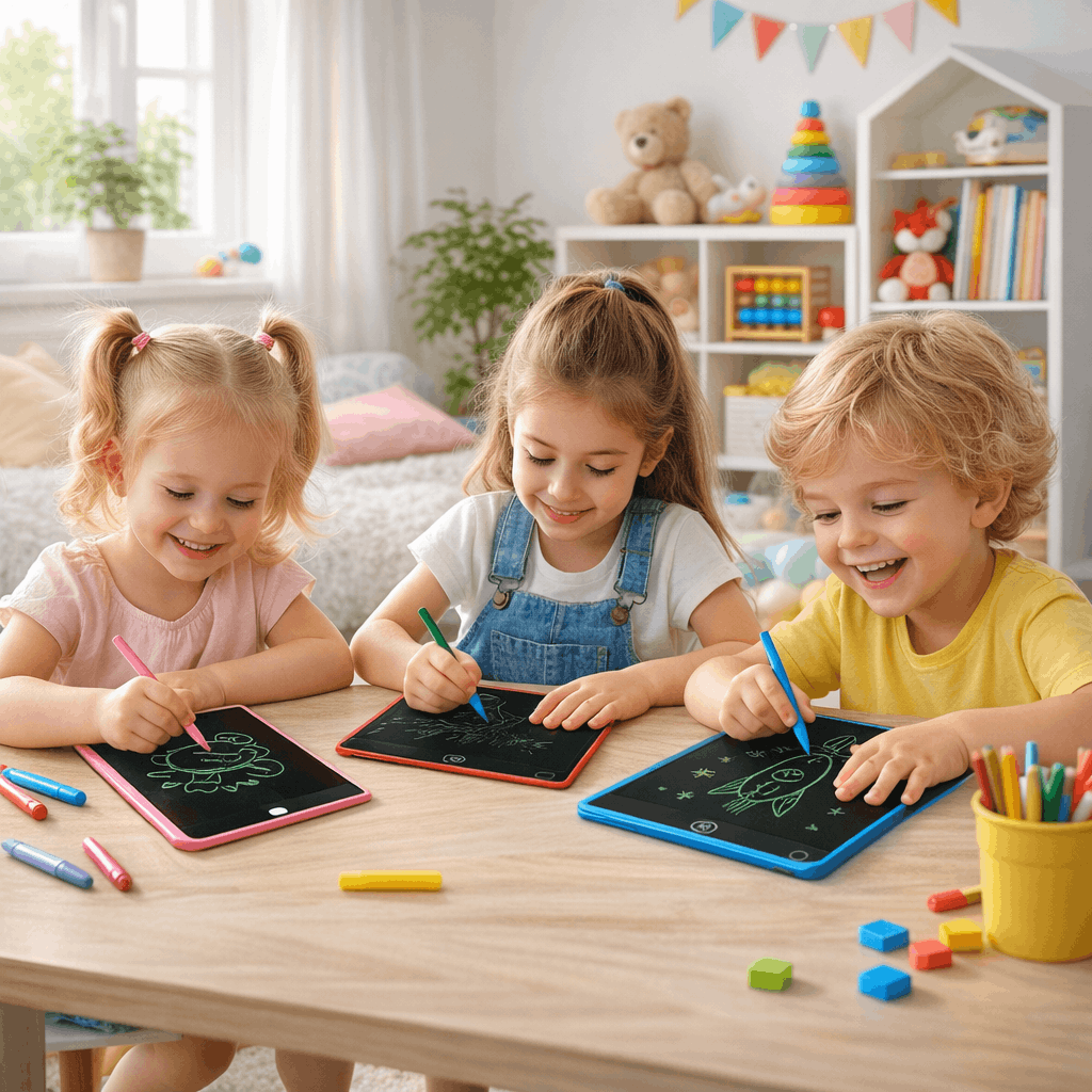 6.5 inch Writing Tablet for Kids – Reusable Drawing & Doodle Board with Stylus | Eco - Friendly Erasable Learning Pad for Kids - TodsKart