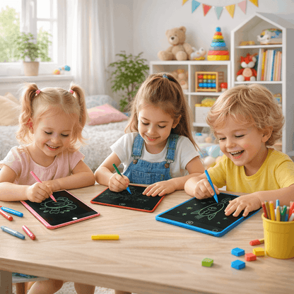 6.5 inch Writing Tablet for Kids – Reusable Drawing & Doodle Board with Stylus | Eco - Friendly Erasable Learning Pad for Kids - TodsKart