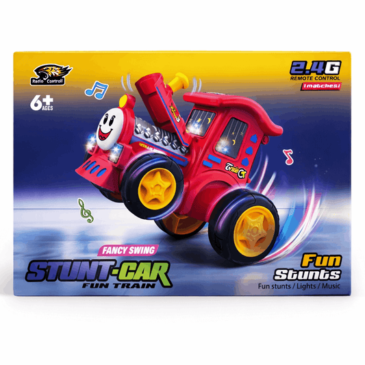 2.4G Remote Control Stunt Car for Kids – Fancy Swing RC Stunt Vehicle with Lights, Music & 360° Tricks