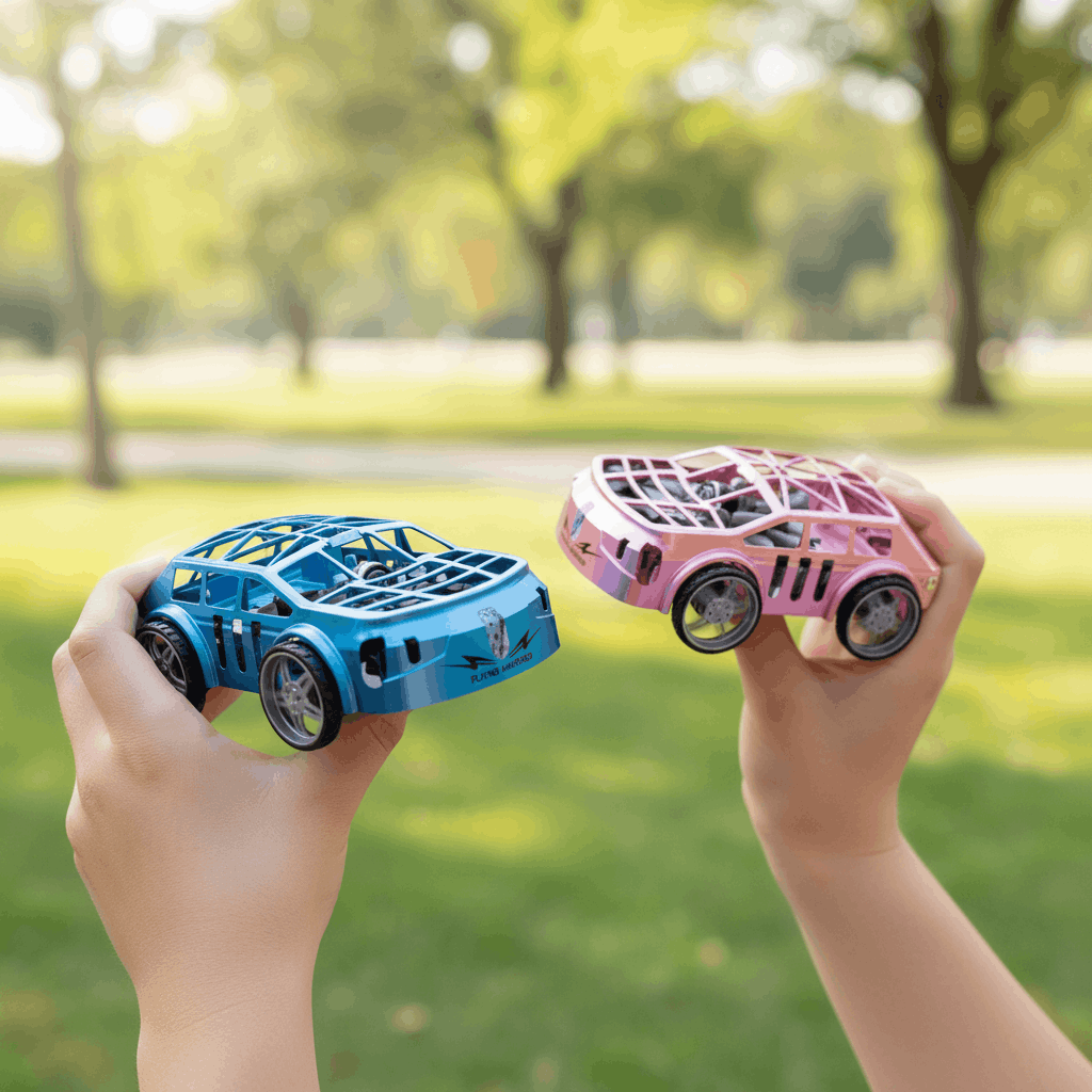 Air Falcon Flying Car Drone – 2 - in - 1 Remote Control Car & Quadcopter with One - Key Takeoff, Headless Mode & LED Lights - TodsKart