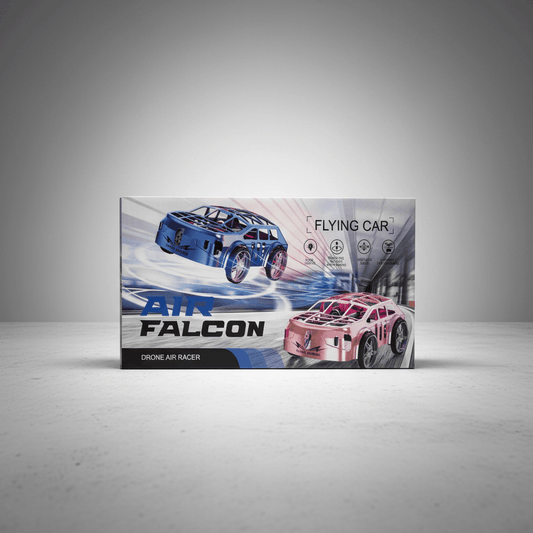 Air Falcon Flying Car Drone – 2 - in - 1 Remote Control Car & Quadcopter with One - Key Takeoff, Headless Mode & LED Lights - TodsKart