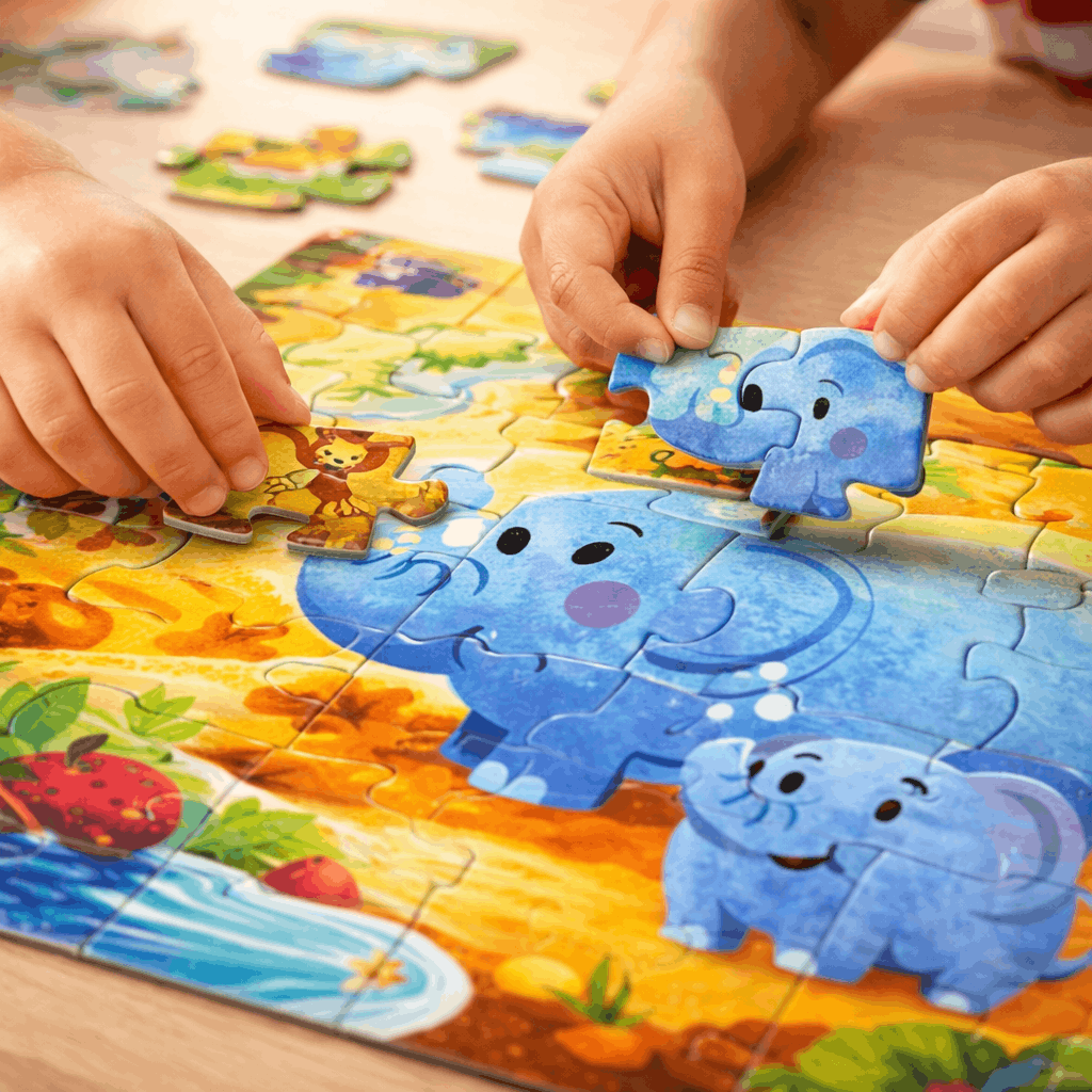 Animal Party 24 - Piece Kids Puzzle – Educational Jigsaw Puzzle Toy for Toddlers | Fun Learning Animal Puzzle Game for Boys & Girls - TodsKart