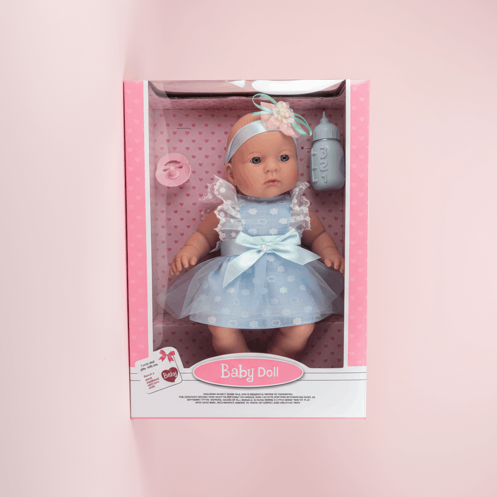 Baby Doll Set for Kids – Realistic Simulation Doll with Feeding Bottle & Accessories - TodsKart