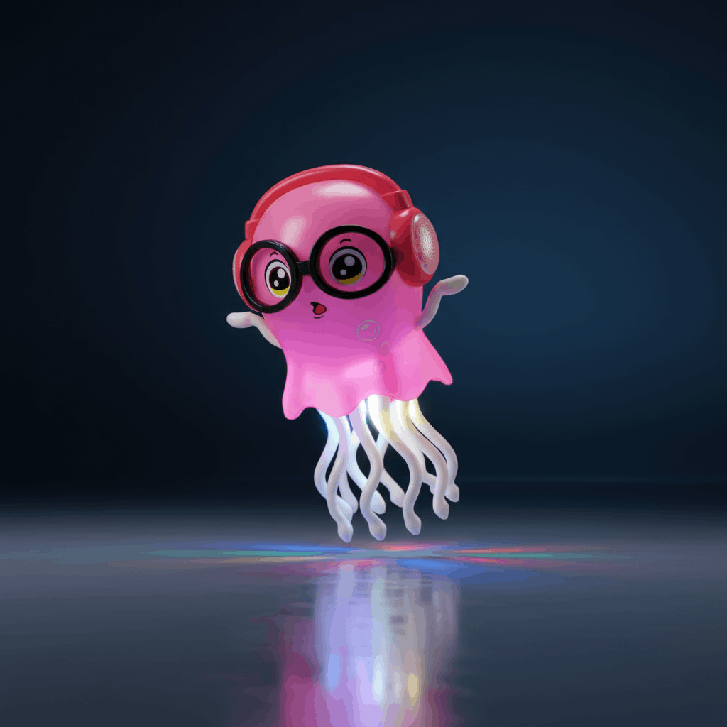 Bump & Go Jellyfish Toy with Lights & Music – Interactive Dancing Toy for Kids - TodsKart