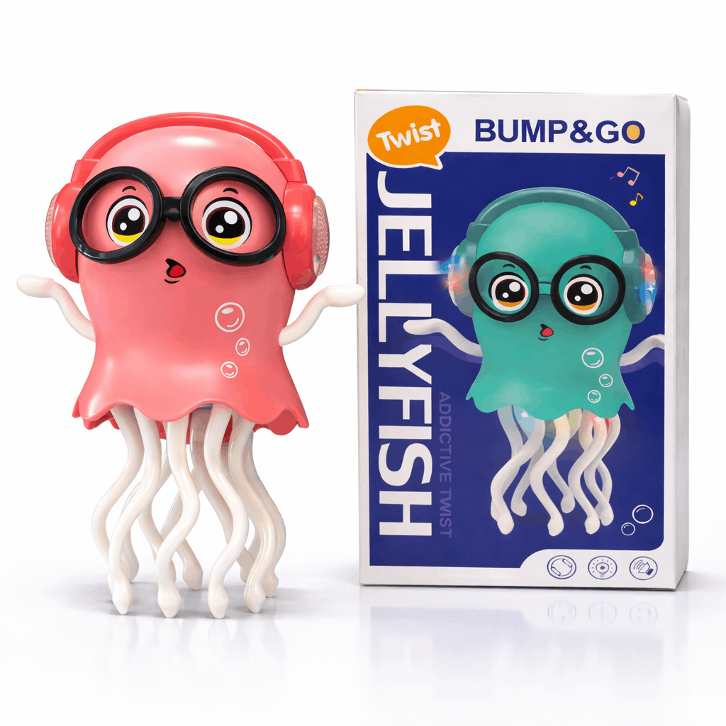 Bump & Go Jellyfish Toy with Lights & Music – Interactive Dancing Toy for Kids - TodsKart