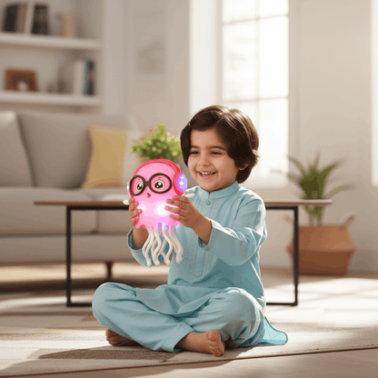 Bump & Go Jellyfish Toy with Lights & Music – Interactive Dancing Toy for Kids - TodsKart