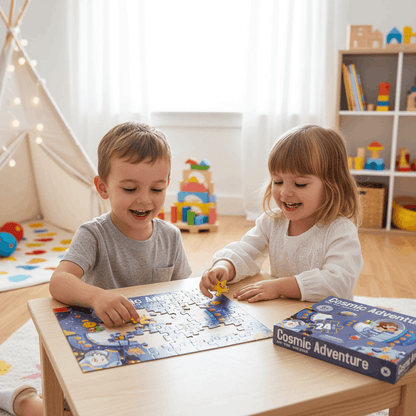 Cosmic Adventure 24 - Piece Kids Puzzle – Space Theme Educational Jigsaw Puzzle for Toddlers - TodsKart