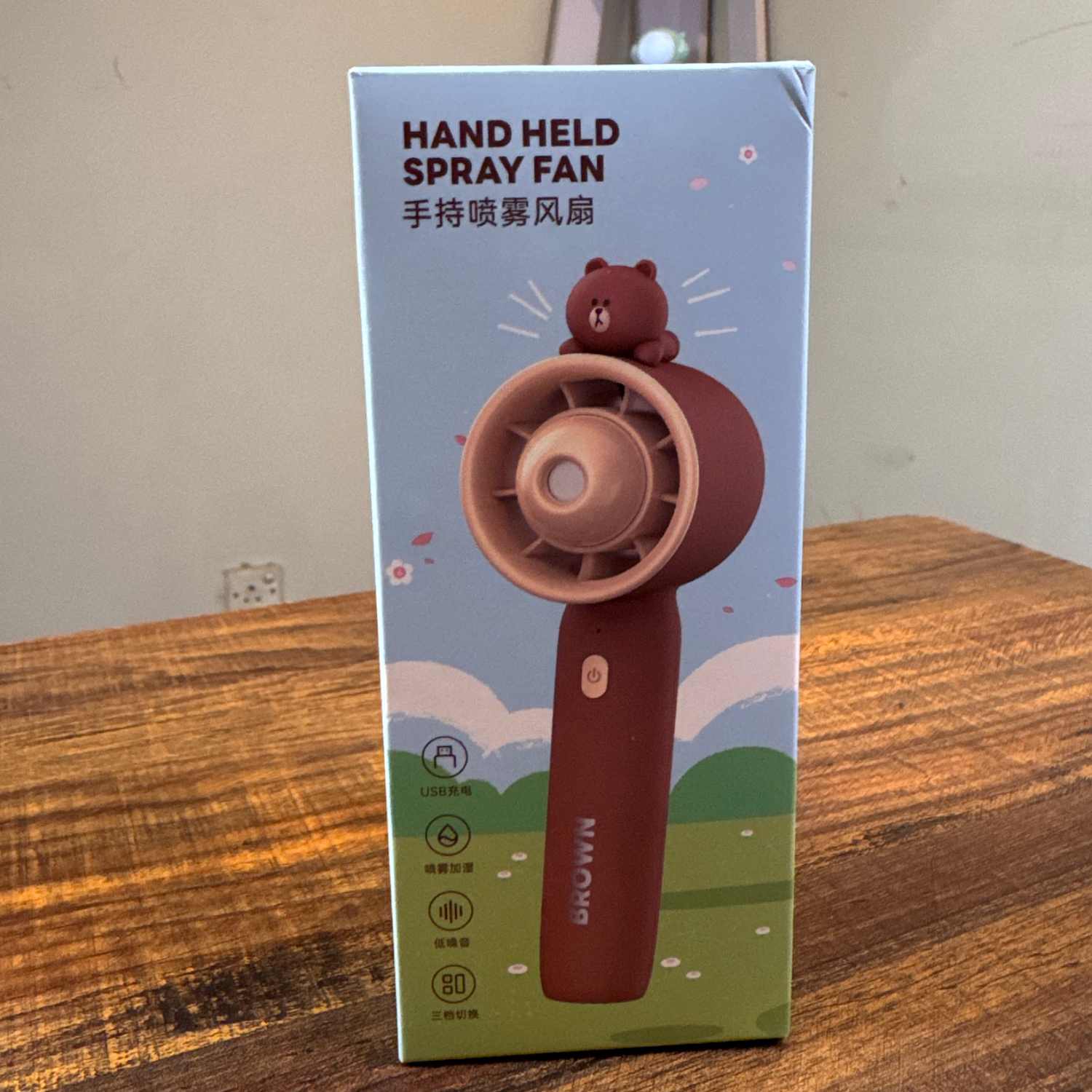 Cute Bear Mini Spray Fan - TodsKart