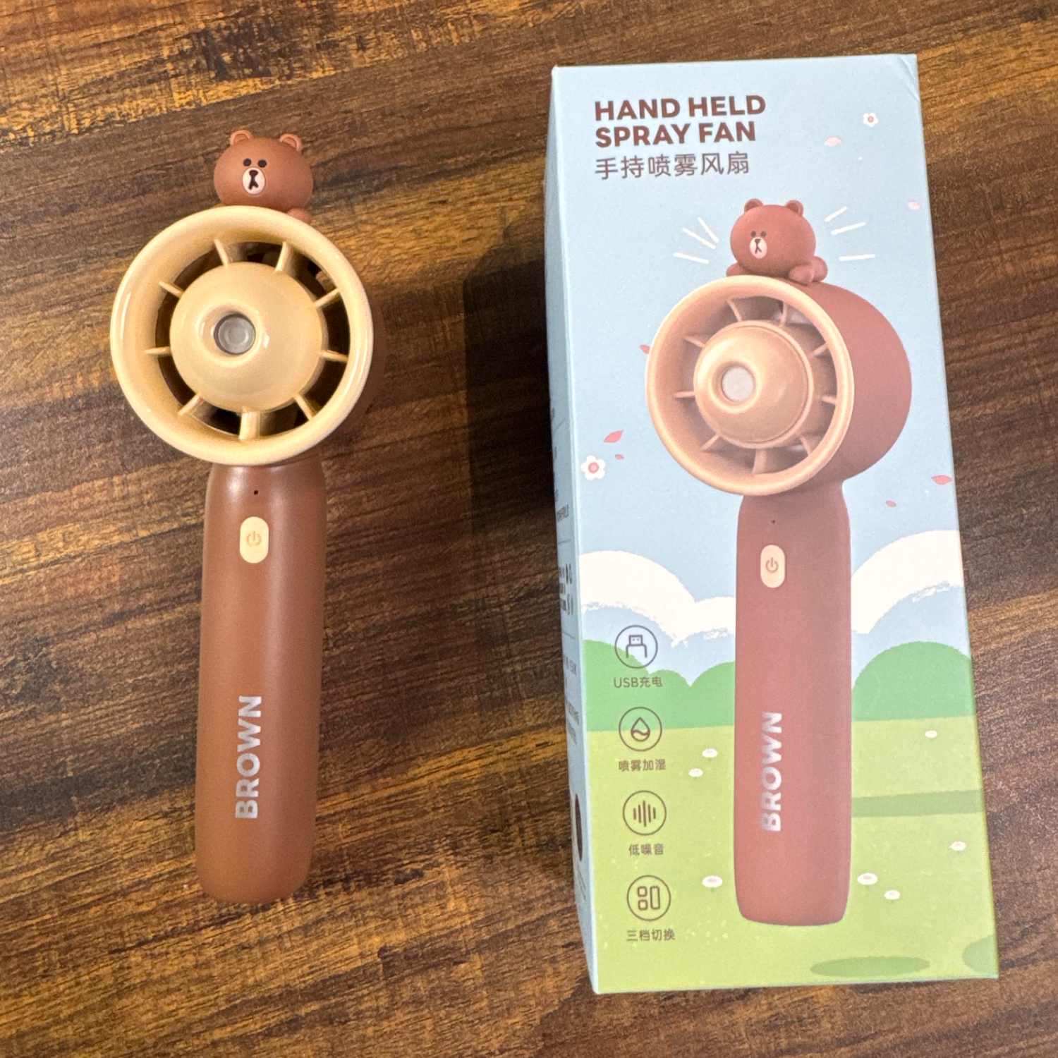 Cute Bear Mini Spray Fan - TodsKart