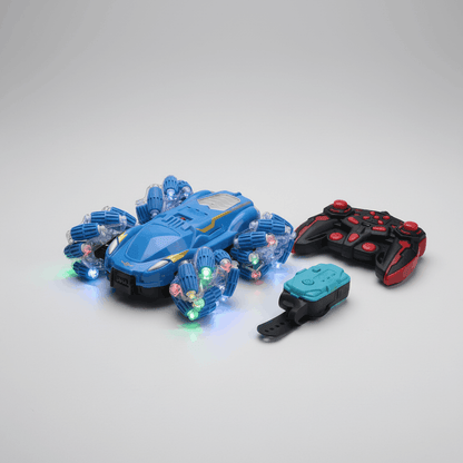 Double - Sided Gesture Control Stunt Car – 2.4GHz RC 360° Rotating Drift Car with LED Lights & Watch Controller - TodsKart