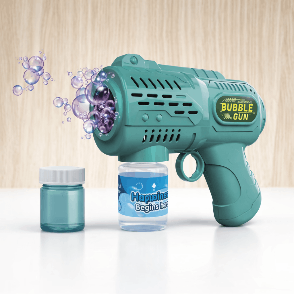 Electric Bubble Gun for Kids – Automatic Bubble Blaster Toy with Bubble Solution | Fun Outdoor & Indoor Bubble Machine Toy for Boys & Girls - TodsKart
