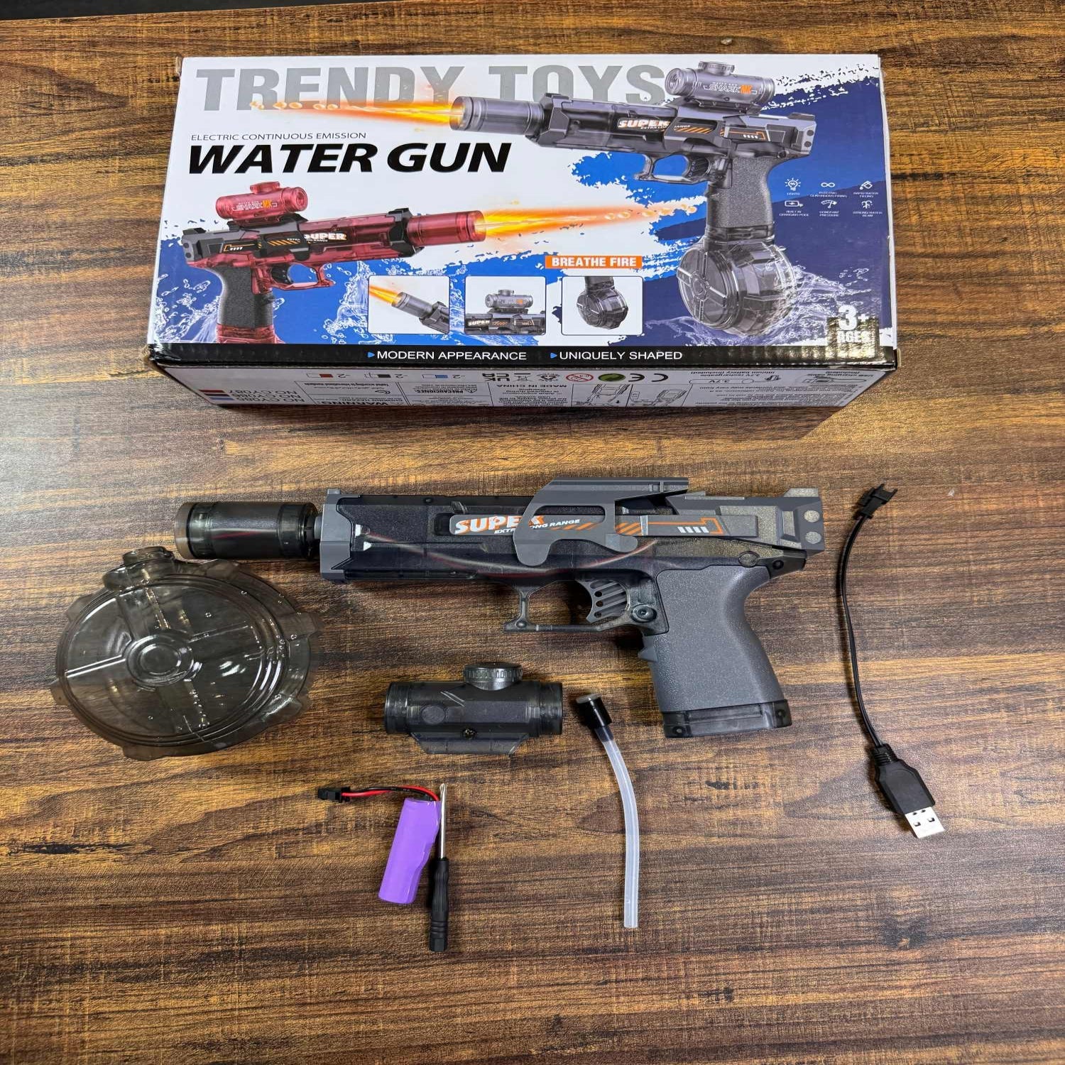 Electric Continuous Spray Water Gun - TodsKart