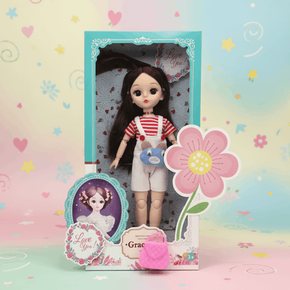 Fashion Doll Set for Girls – Graceful Beauty Doll with Accessories & Handbag - TodsKart
