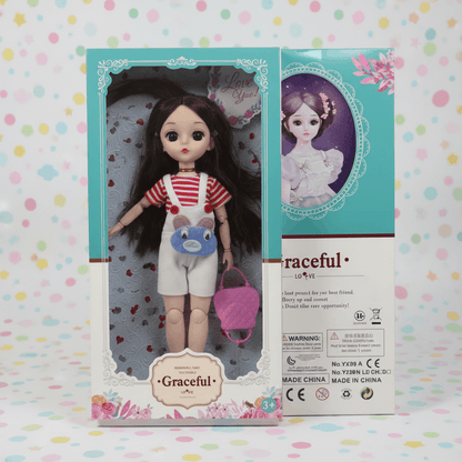 Fashion Doll Set for Girls – Graceful Beauty Doll with Accessories & Handbag - TodsKart