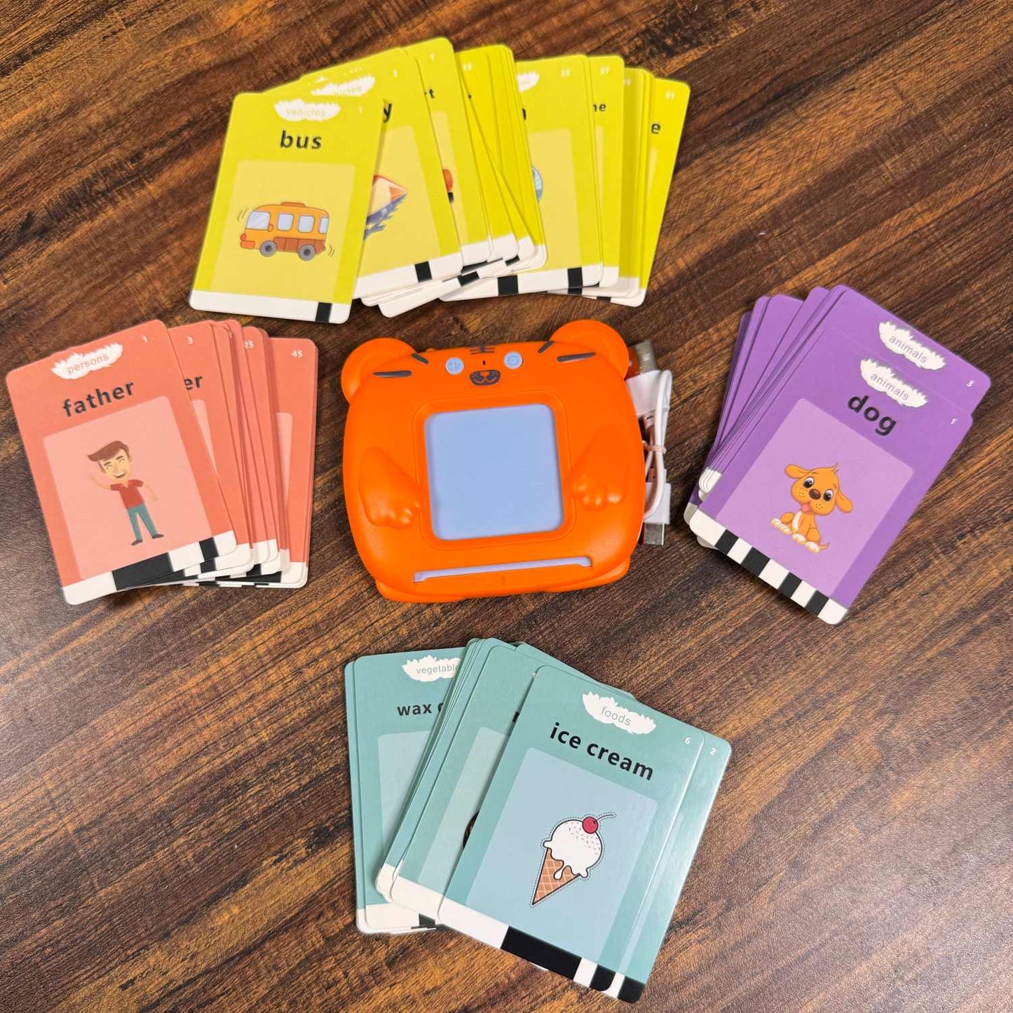 Interactive Talking Flash Card Learning Toy for Kids – Educational Early Learning Card Machine for Toddlers - TodsKart
