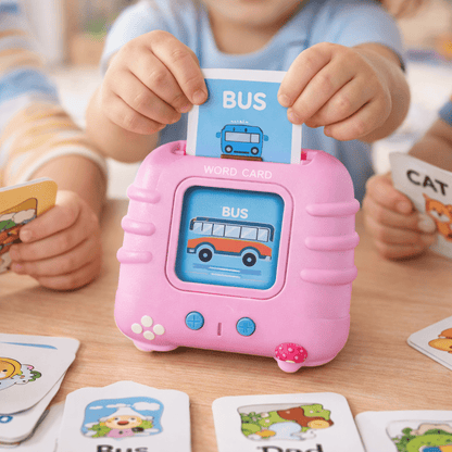 Interactive Talking Flash Cards Learning Toy for Kids – Early Education Card Reader with 64 Word Cards | Montessori Speech & Vocabulary Learning Toy for Toddlers - TodsKart