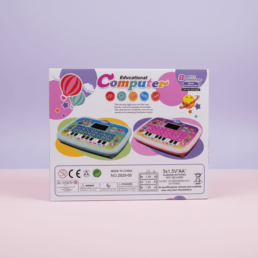 Kids Educational Learning Laptop Toy – Interactive ABC, Numbers & Music Computer with 8 Learning Modes - TodsKart
