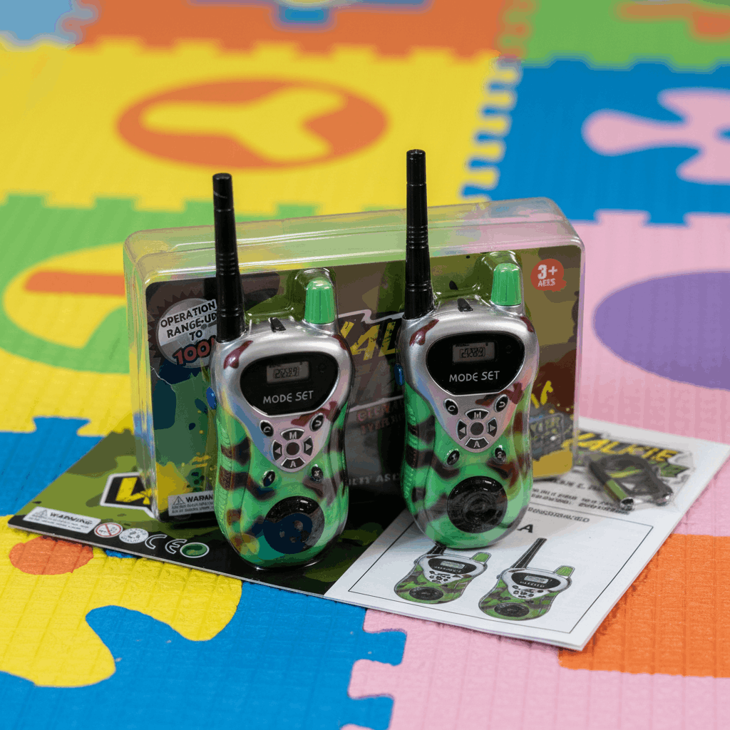 Kids Walkie Talkie Set – 2 Player Long Range Interphone Toy with 100M Range for Outdoor Adventure - TodsKart