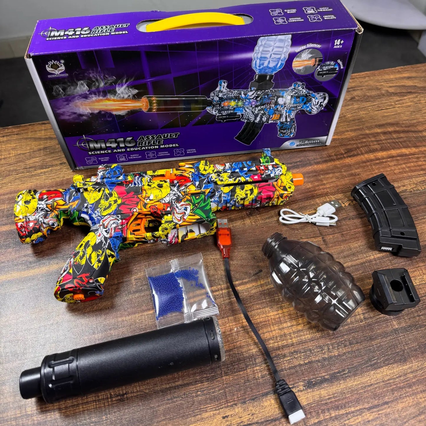 M416 Assault Rifle Electric Gel Blaster Gun - TodsKart