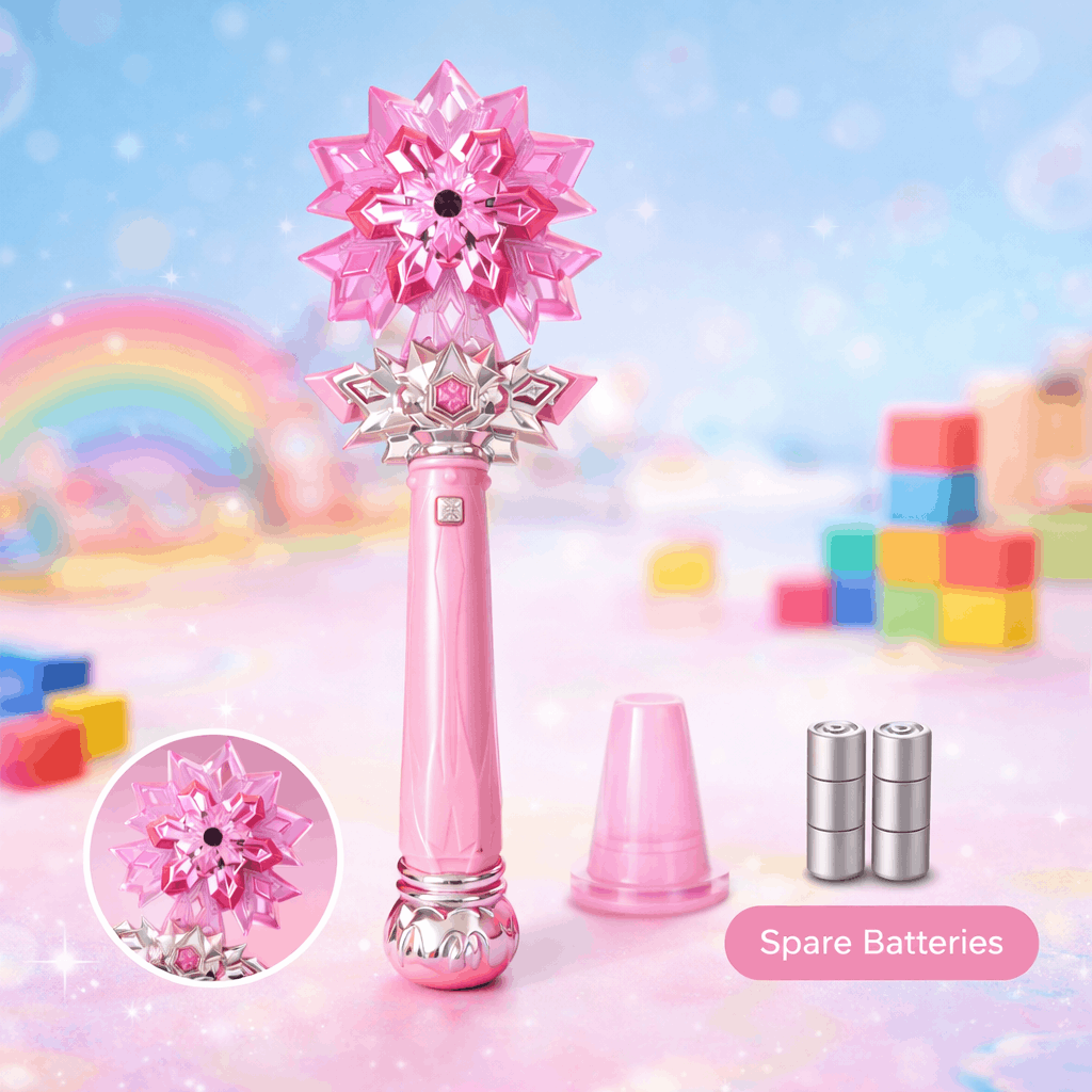 Magical Princess Light - Up Wand Toy for Kids – Sparkling Fairy Magic Stick with Lights & Sound for Girls - TodsKart