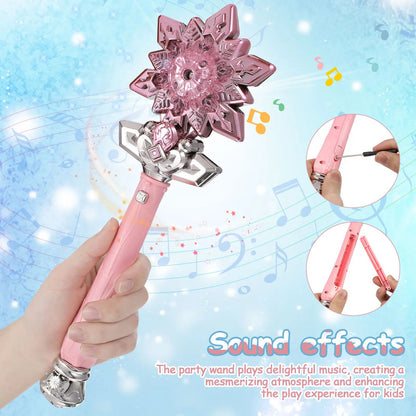 Magical Princess Light - Up Wand Toy for Kids – Sparkling Fairy Magic Stick with Lights & Sound for Girls - TodsKart
