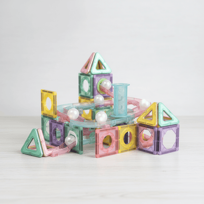 Magnetic Building Blocks Set (40 PCS) – Educational Marble Run Toy for Kids - TodsKart
