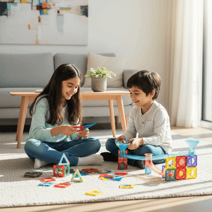Magnetic Building Blocks Set (40 PCS) – Educational Marble Run Toy for Kids - TodsKart