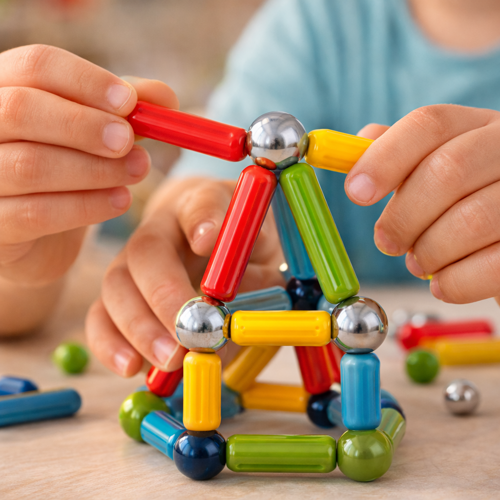 Magnetic Sticks Building Set for Kids – Creative Educational Magnetic Construction Toy - TodsKart