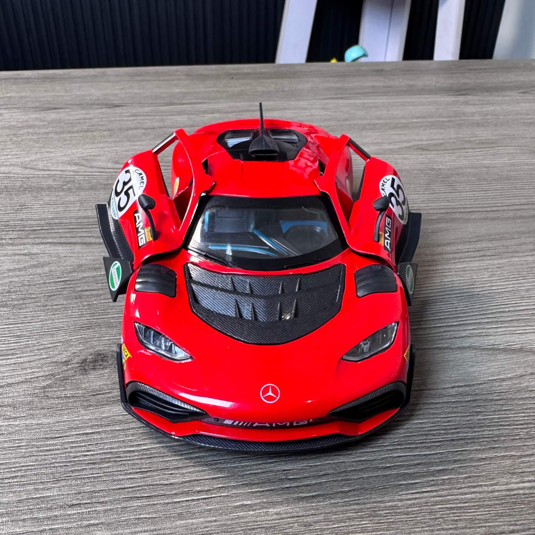 Mercedes-AMG ONE Die-Cast Model Car with Opening Doors, Lights & Sound – Red - TodsKart