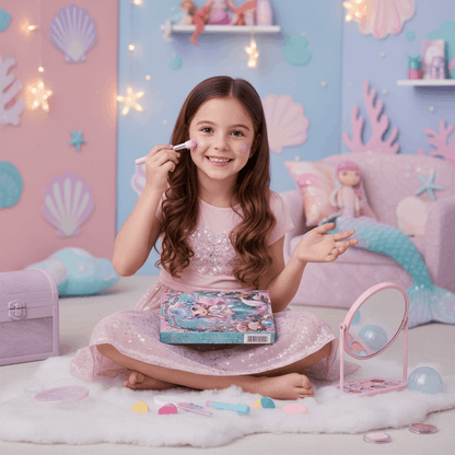 Mermaid Beauty Kit Makeup Set for Girls – Sparkle Mermaid Magic Makeup & Accessories Box - TodsKart
