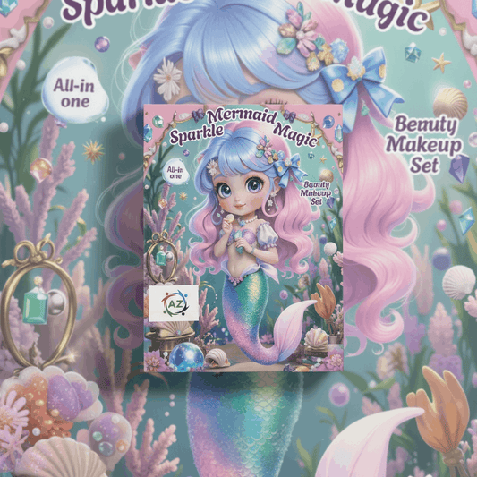 Mermaid Beauty Kit Makeup Set for Girls – Sparkle Mermaid Magic Makeup & Accessories Box - TodsKart