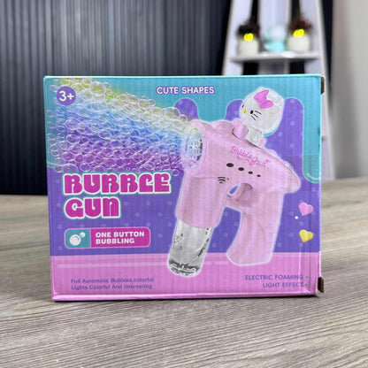 Mini Bubble Gun with LED Lights & Character Topper - TodsKart