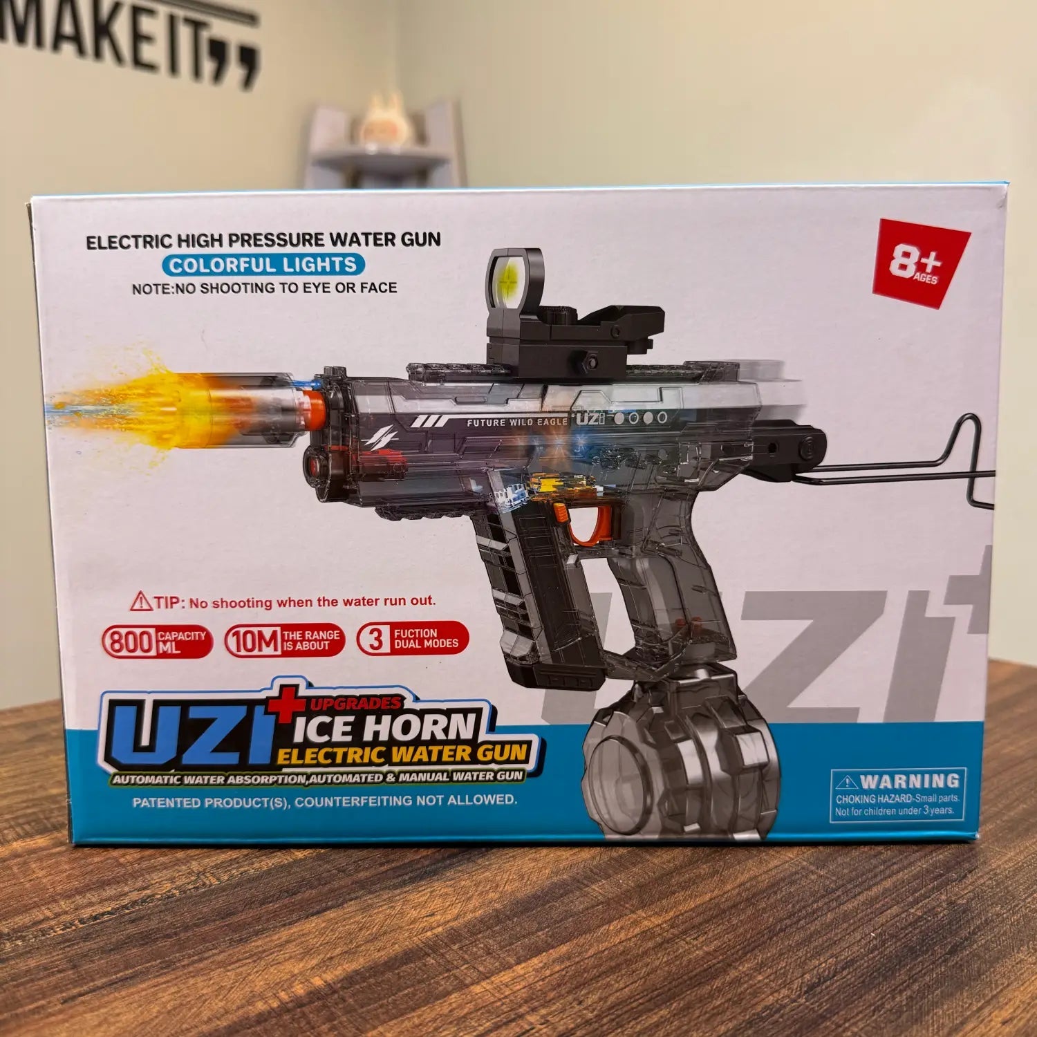 Rechargeable Premium Long Range Electric Water Gun UZI Style - TodsKart
