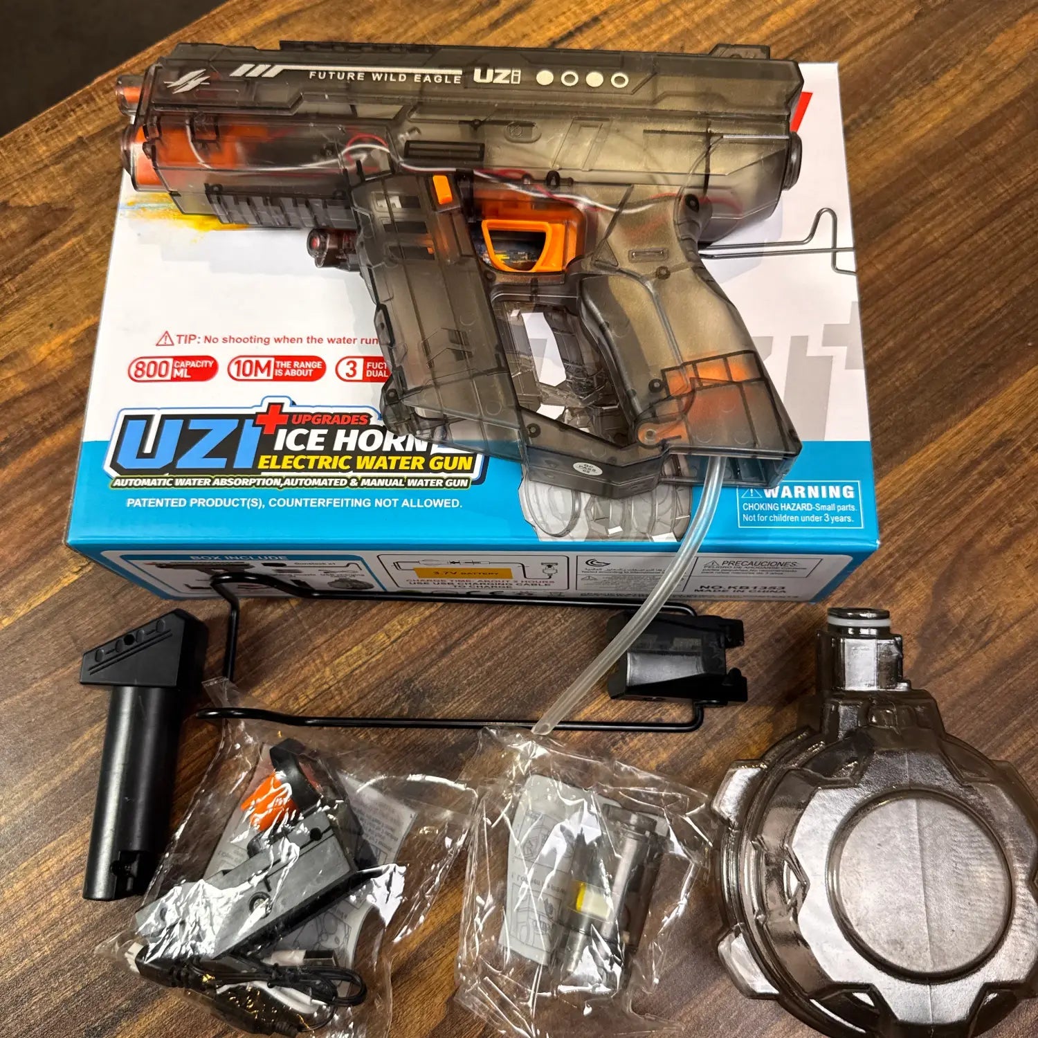 Rechargeable Premium Long Range Electric Water Gun UZI Style - TodsKart