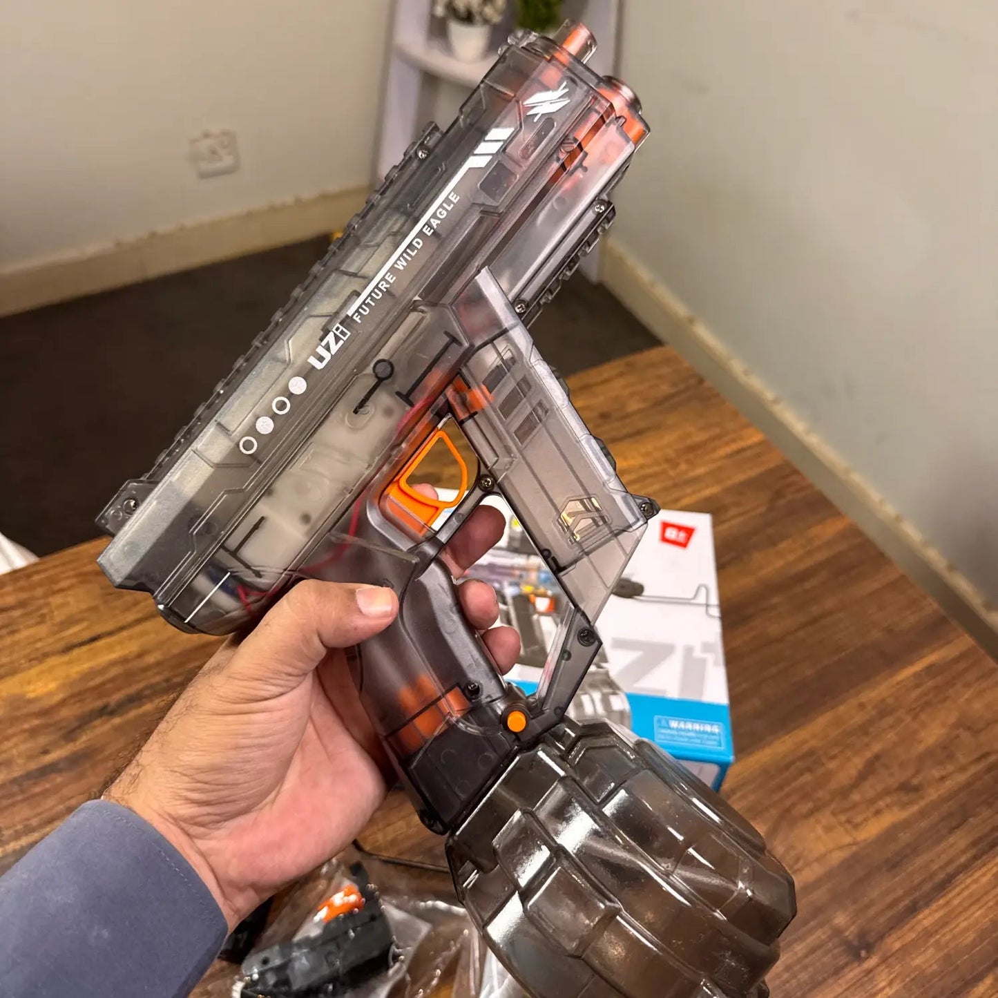 Rechargeable Premium Long Range Electric Water Gun UZI Style - TodsKart