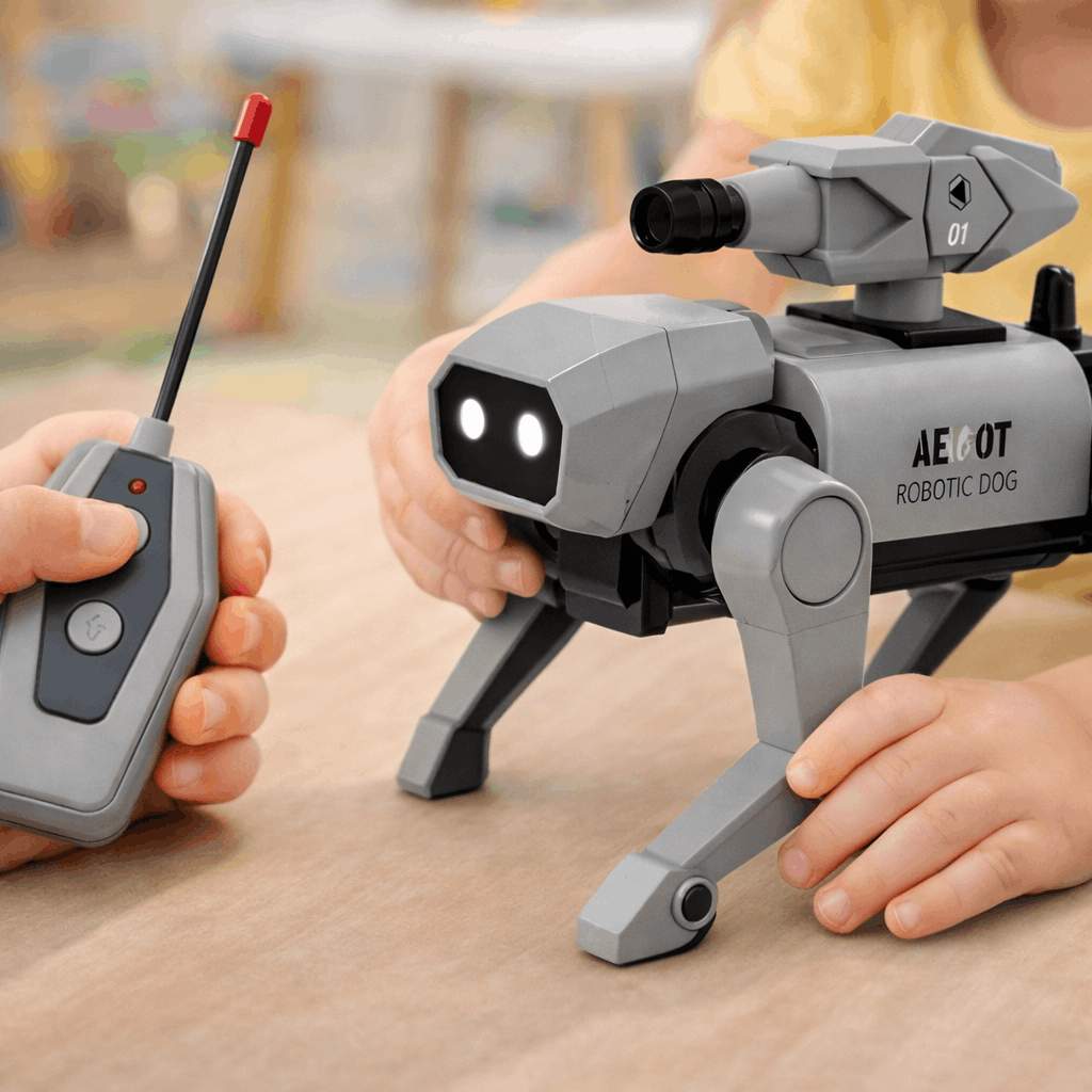 Smart RC Robotic Dog Toy – Remote Control Walking Robot Puppy with Lights & Interactive Play for Kids - TodsKart