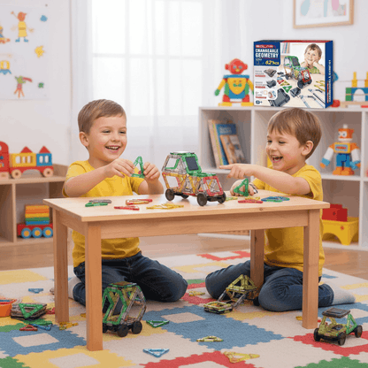 Solar STEM Building Kit – 62+ PCS Changeable Geometry Construction Set with Solar Power Module - TodsKart