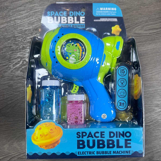 Space Dino Bubble Gun with LED Lights (15-Hole) - TodsKart