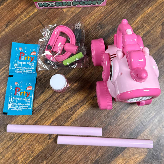 Unicorn Bubble Blaster Toy with Lights & Music - TodsKart