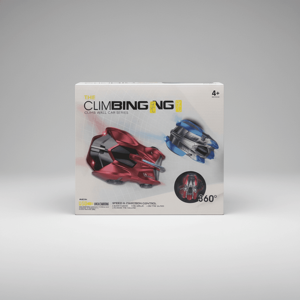 Wall Climbing RC Car – 2.4GHz Remote Control Anti - Gravity Car with LED Lights & 360° Rotation - TodsKart
